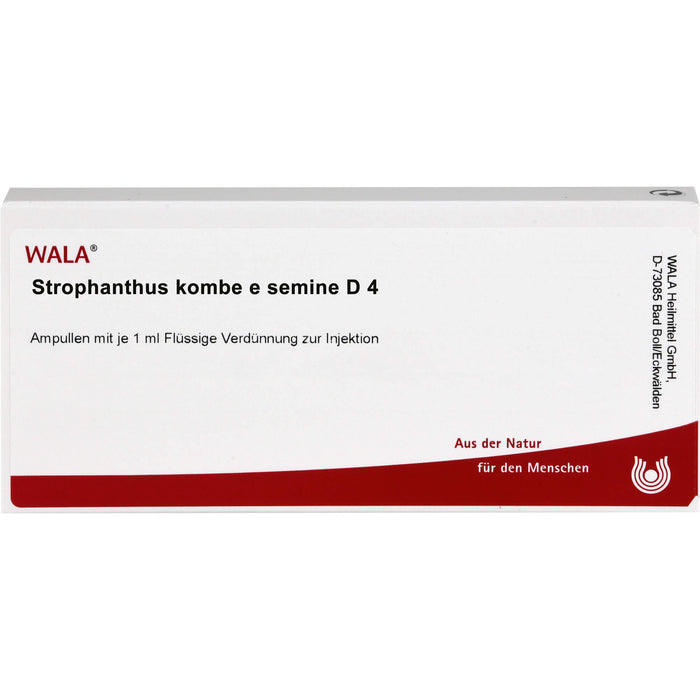 WALA Strophanthus kombe e semine D4 flüssige Verdünnung, 10 pc Ampoules
