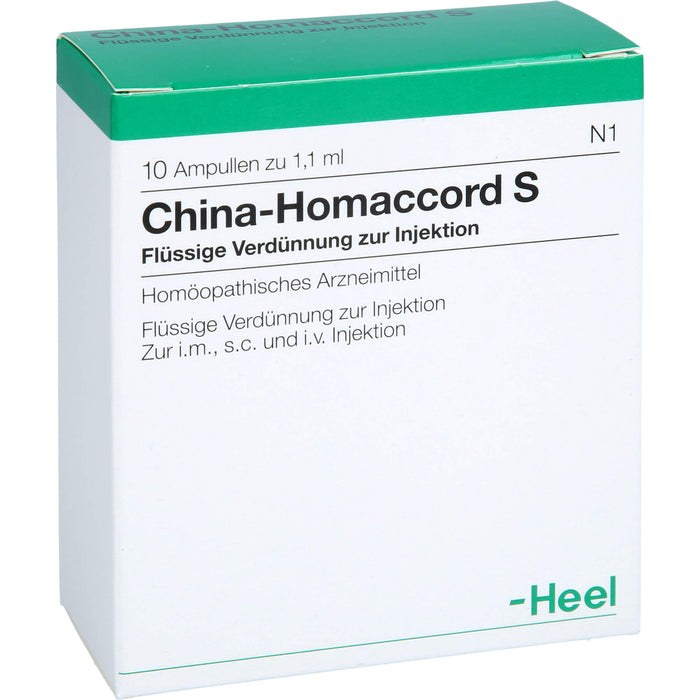 China-Homaccord S Inj.-Lsg., 10 St. Ampullen