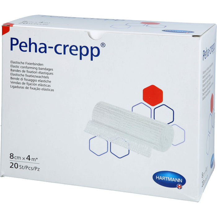 PEHA CREPP superelastische Fixierbinde 8 cm x 4 m, 20 pcs. Pack