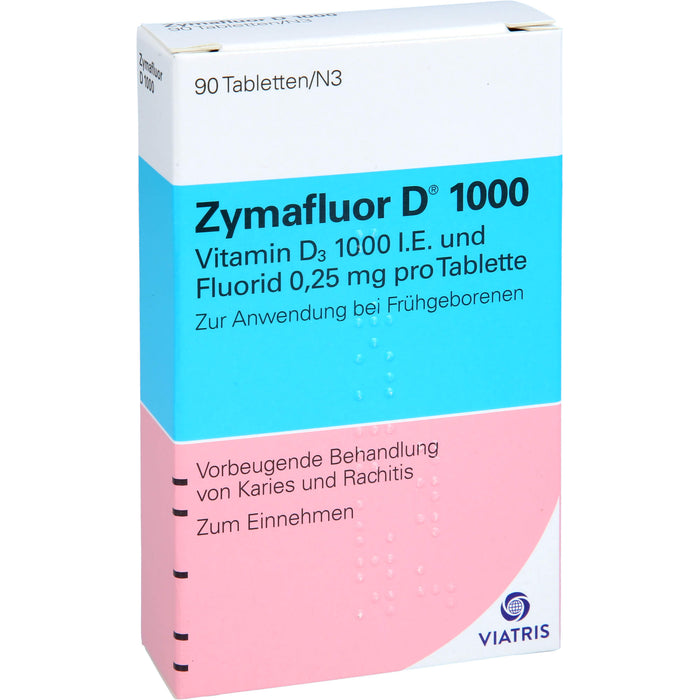 Zymafluor D 1000 Tabletten vorbeugende Behandlung von Karies und Rachitis, 90 pcs. Tablets