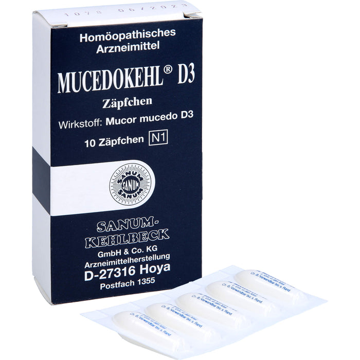 Mucedokehl D3 Supp., 10 pc Suppositoires