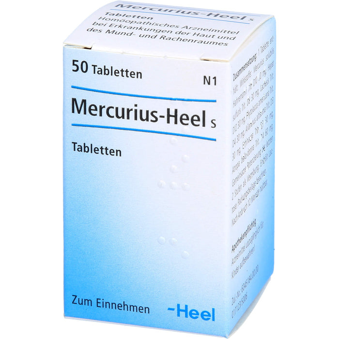 Mercurius-Heel S Tabletten bei Erkrankungen der Haut und des Mund- und Rachenraumes, 50 pcs. Tablets