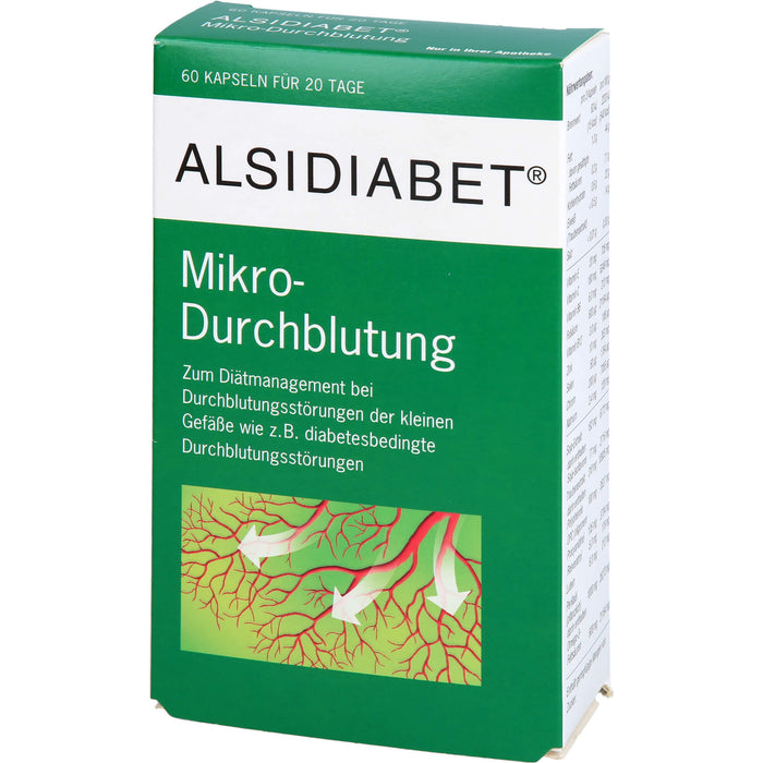 ALSIDIABET Mikro-Durchblutung Kapseln, 60 pcs. Capsules