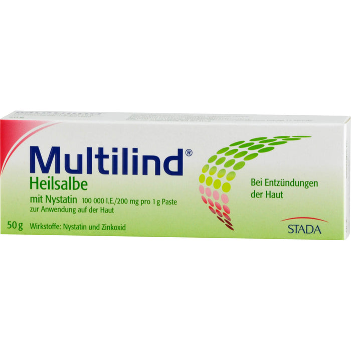 Multilind Heilsalbe mit Nystatin bei Entzündungen der Haut, 50 g Cream