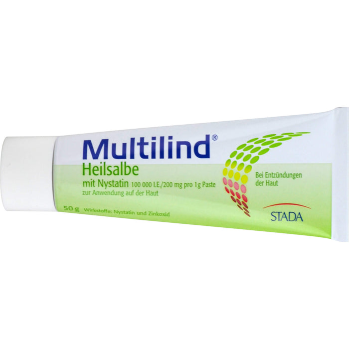 Multilind Heilsalbe mit Nystatin bei Entzündungen der Haut, 50 g Cream