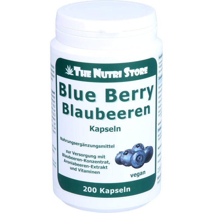 THE NUTRI STORE Blue Berry Blaubeeren Kapseln, 200 pc Capsules