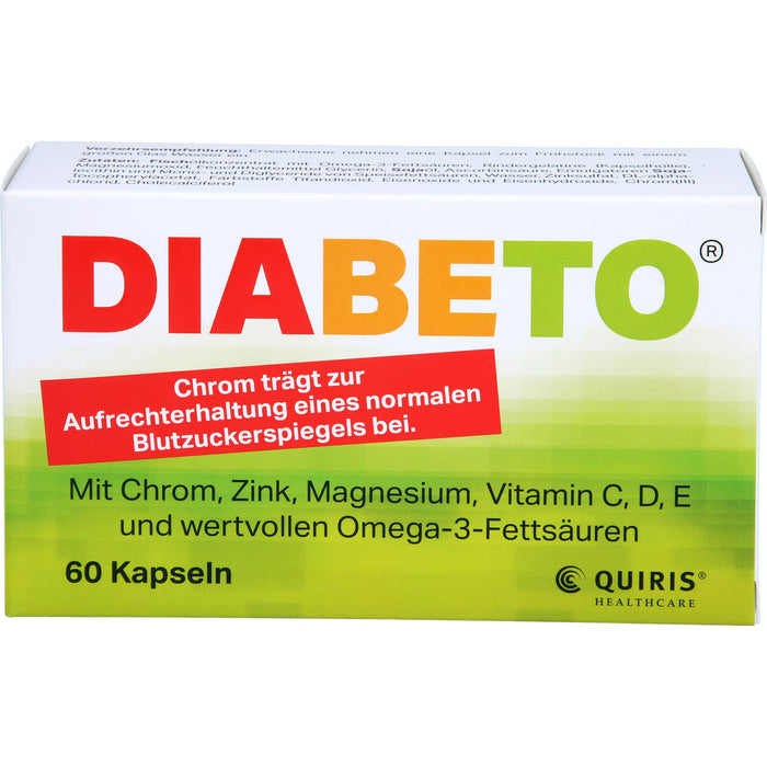 DIABETO Kapseln, 60 pcs. Capsules