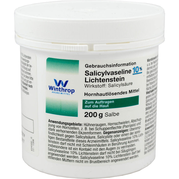 Salicylvaseline 10 % Lichtenstein Salbe, 200 g Ointment