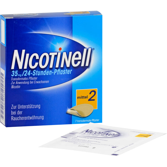 Nicotinell 14 mg/24-Stunden-Pflaster (bisher 35 mg) Stärke 2 (mittel), 7 pc Pansement