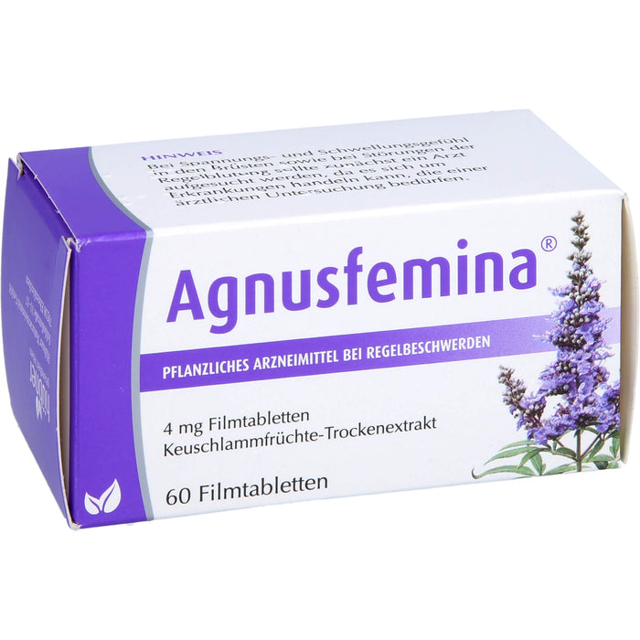 Agnusfemina 4 mg Filmtabletten bei Regelbeschwerden, 60 pcs. Tablets