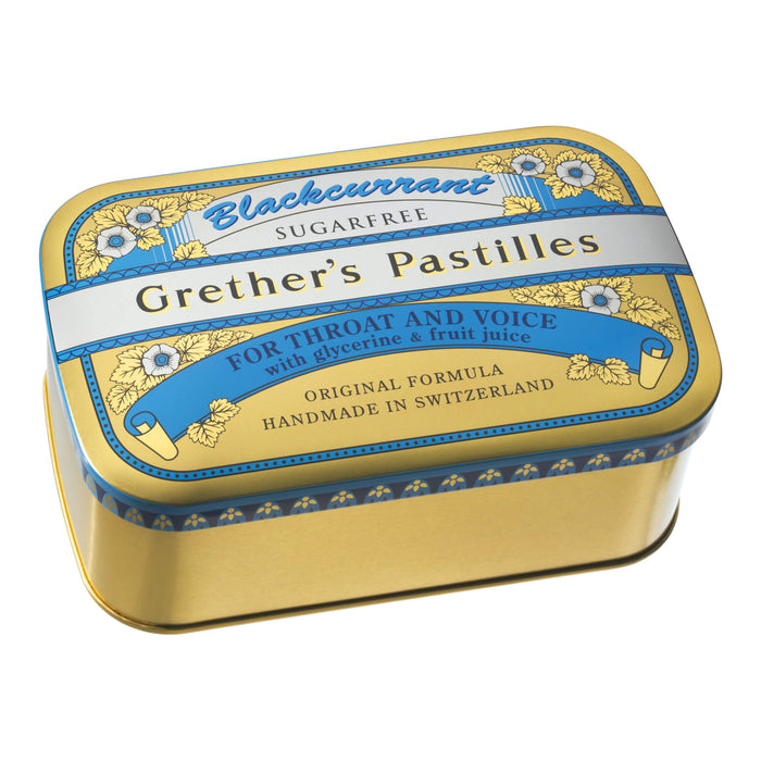 Grether's Pastilles Blackcurrant sugarfree, 440 g Pastilles