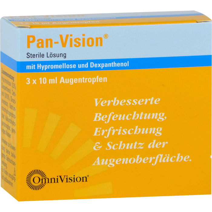 Pan-Vision Lösung für eine bessere Befeuchtung, Erfrischung und Schutz der Augenoberfläche, 30 ml Solution