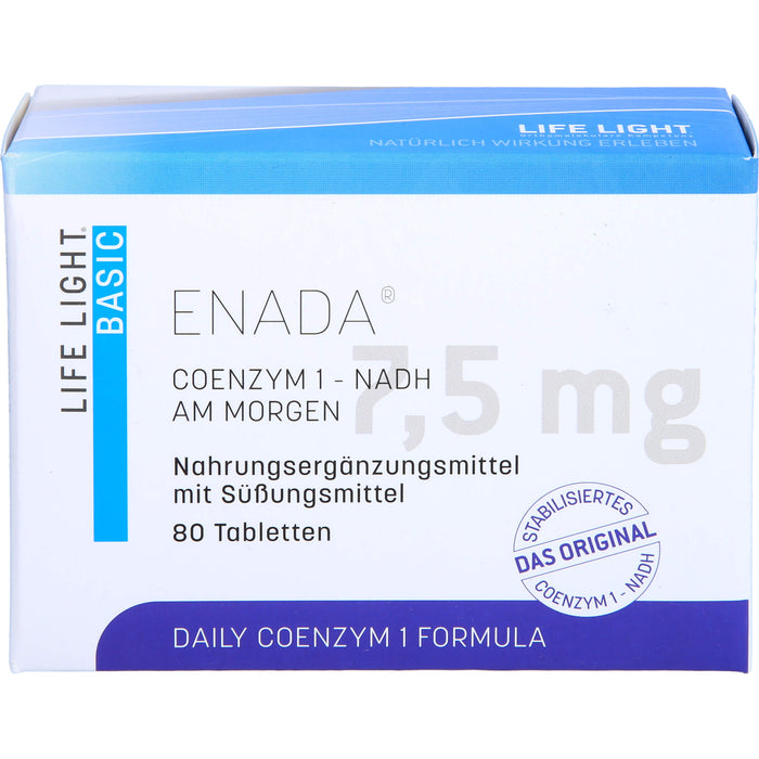 LIFE LIGHT Enada Coenzym 1 NADH Tabletten, 80 pcs. Tablets