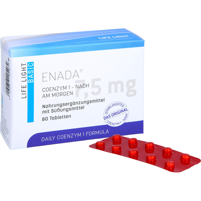 LIFE LIGHT Enada Coenzym 1 NADH Tabletten, 80 St. Tabletten