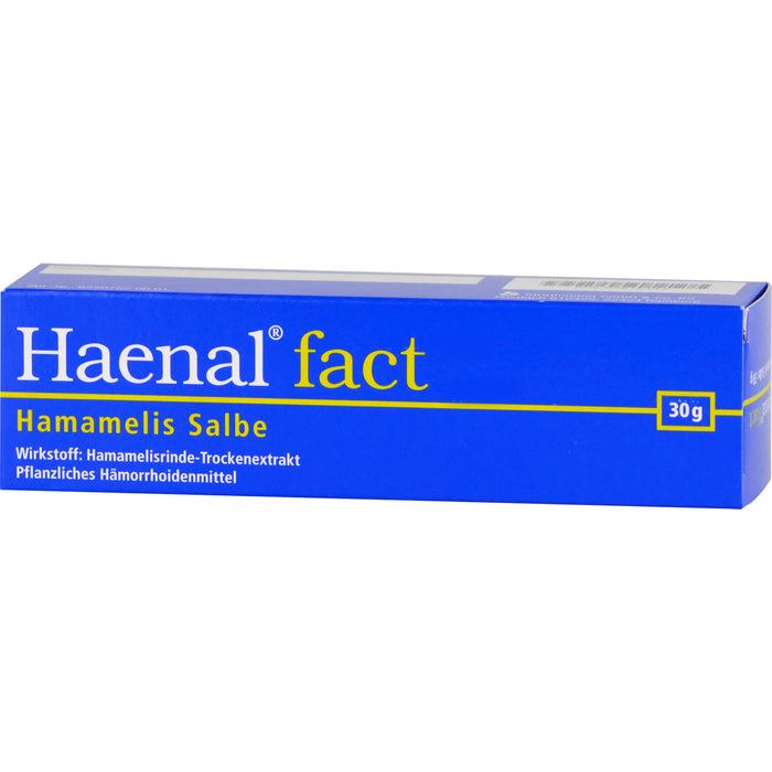 Haenal fact Hamamelis Salbe zur Anwendung auf der Haut, 30 g Ointment