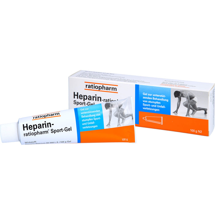 Heparin-ratiopharm Sport-Gel zur unterstützenden Behandlung von stumpfen Sport- und Unfallverletzungen, 100 g Gel