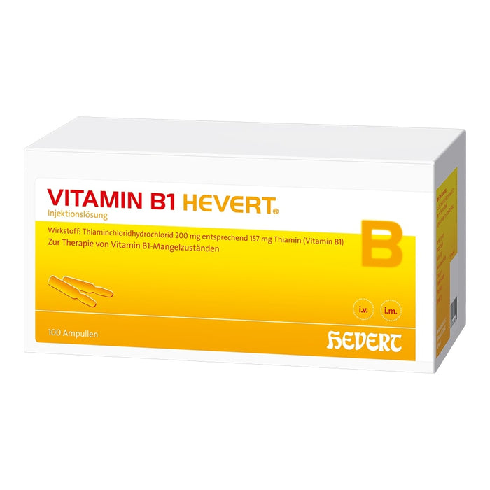 Vitamin B1 Hevert Ampullen, 100 pcs. Ampoules