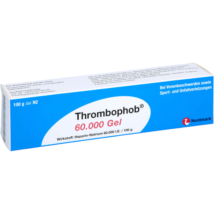 Thrombophob 60.000 Gel bei Venenbeschwerden, 100 g Gel