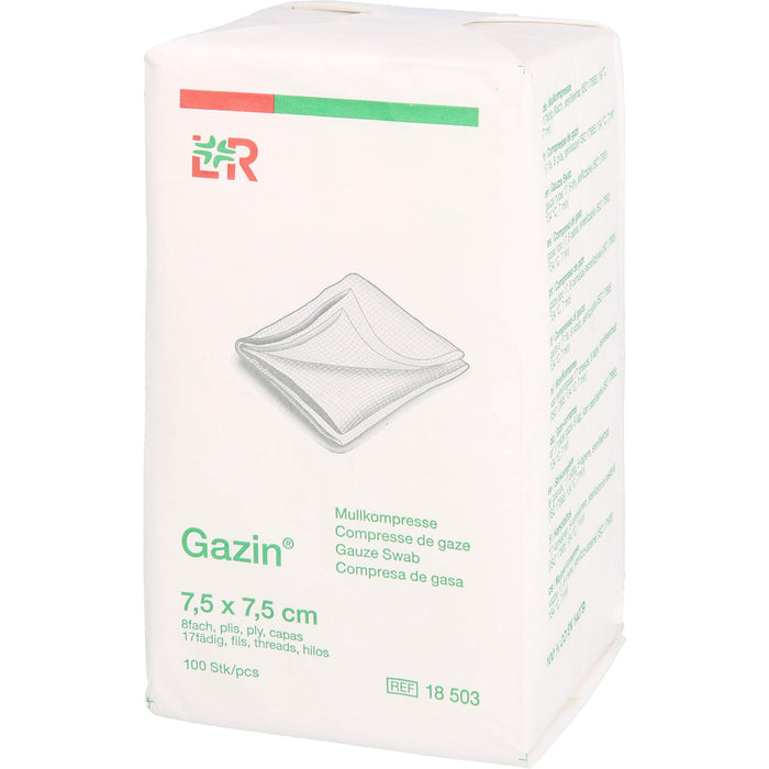 Gazin OP Kompressen 7,5 x 7,5 cm, 100 pc Compresses