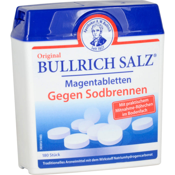 Original Bullrich Salz Magentabletten gegen Sodbrennen, 180 St. Tabletten