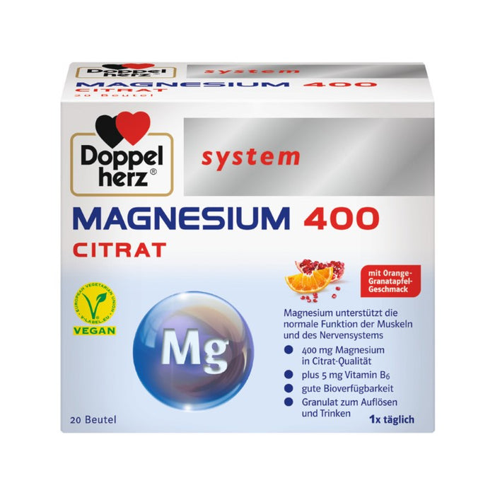 Doppelherz system Magnesium 400 Citrat, 20 pcs. Sachets