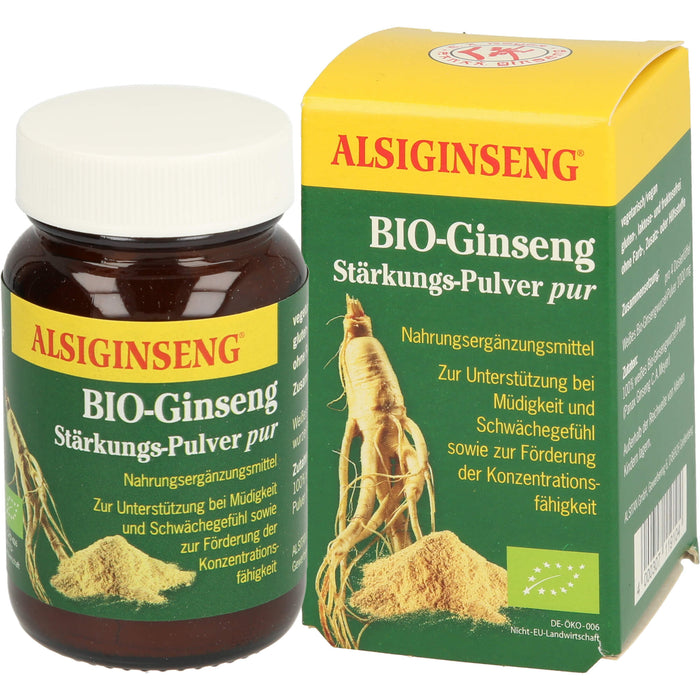 ALSIGINSENG Bio-Ginseng Stärkungs-Pulver pur, 30 g Poudre