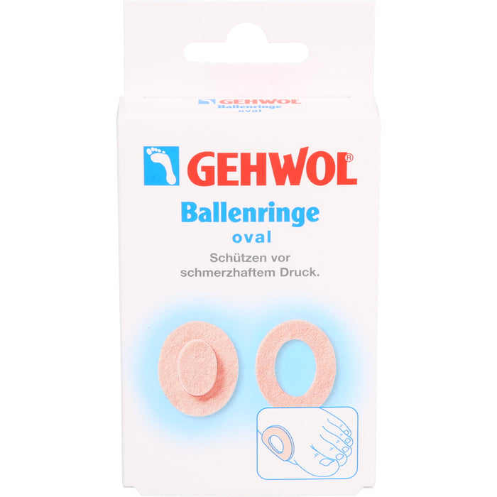 GEHWOL Ballenringe oval schützen vor schmerzhaftem Druck, 5 pcs. Patch