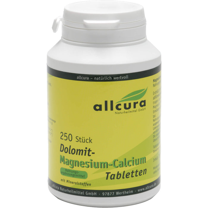 Allcura Dolomit-Magnesium-Calcium Tabletten, 250 pcs. Tablets