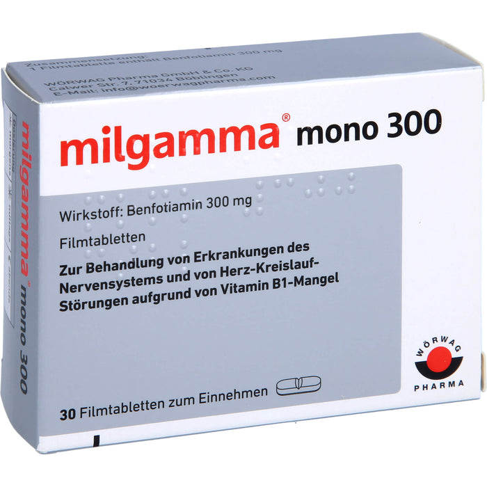 milgamma mono 300 Filmtabletten, 30 pcs. Tablets