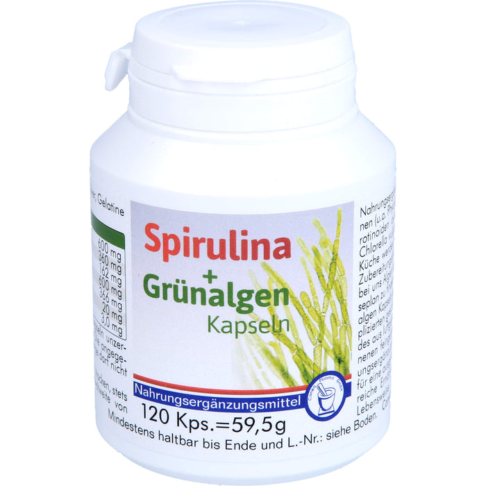 CANEA Spirulina + Grünalgen Kapseln, 120 pcs. Capsules