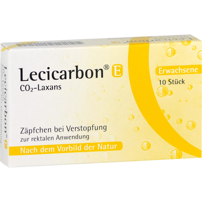 Lecicarbon E CO2-Laxans (Zäpfchen für Erwachsene), 10 pc Suppositoires