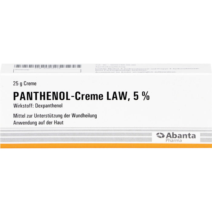 Panthenol-Creme LAW 5 % zur Unterstützung der Wundheilung, 25 g Cream