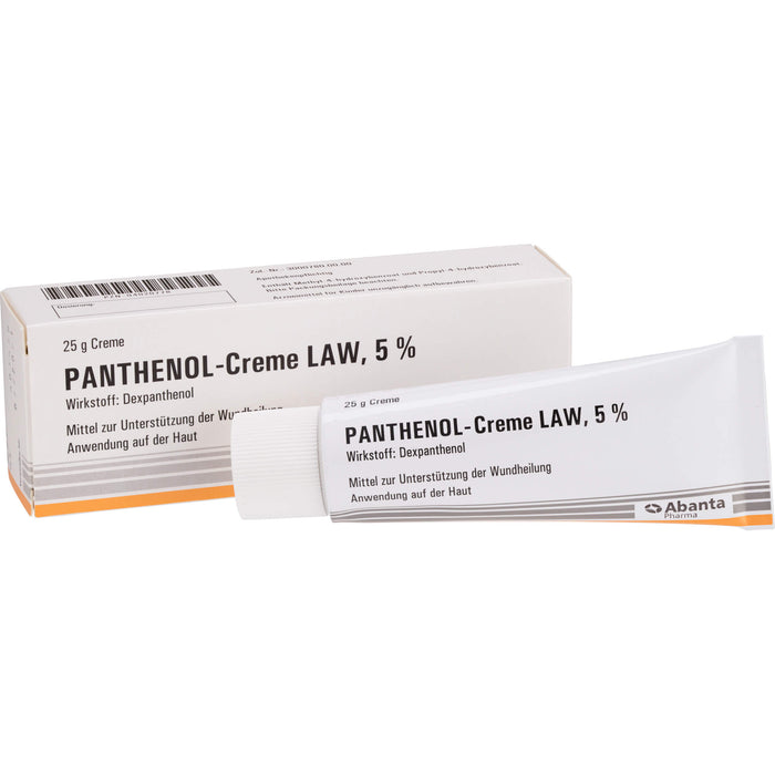 Panthenol-Creme LAW 5 % zur Unterstützung der Wundheilung, 25 g Creme