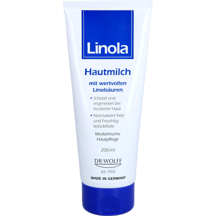 Linola Hautmilch mit wertvollen Linolsäuren, 200 ml Cream