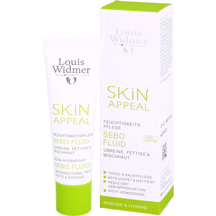 Louis Widmer Skin Appeal Sebo Fluid Feuchtigkeitspflege, 30 ml Creme