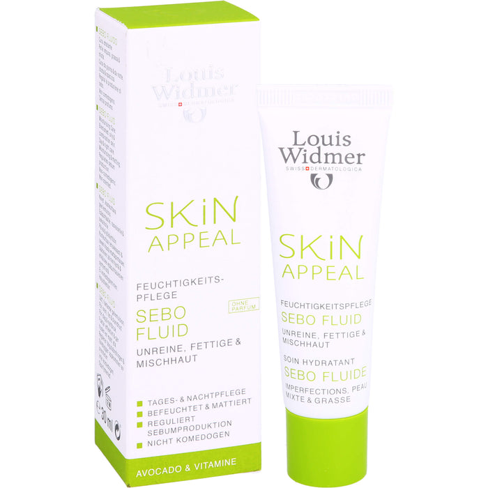 Louis Widmer Skin Appeal Sebo Fluid Feuchtigkeitspflege, 30 ml Crème