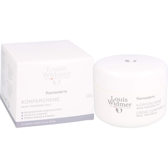 Louis Widmer Remederm Körpercreme unparfümiert, 250 ml Crème