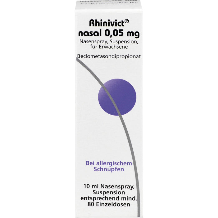 Rhinivict nasal 0,05 mg Dosierspray bei allergischem Schnupfen, 10 ml Solution