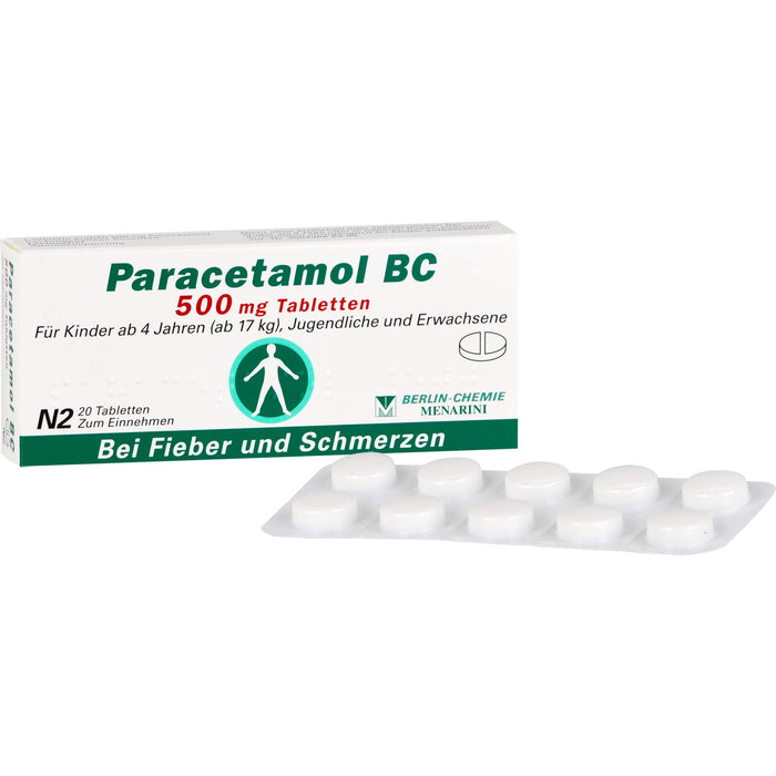 Paracetamol BC 500 mg Tabletten, 20 St. Tabletten