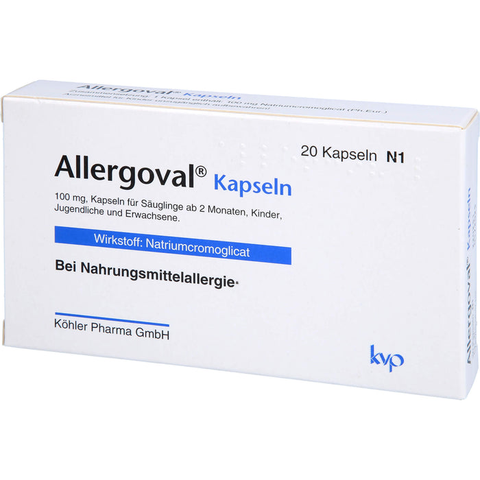 Allergoval Kapseln bei Nahrungsmittelallergie, 20 pcs. Capsules