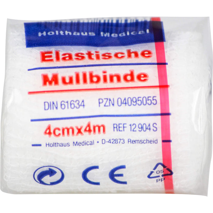 Holthaus Medical elastische Mullbinde 4 cm x 4 m, 1 pc Paquet