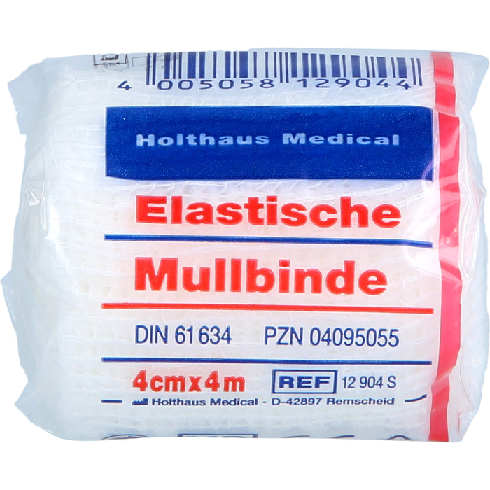 Holthaus Medical elastische Mullbinde 4 cm x 4 m, 1 pcs. Pack