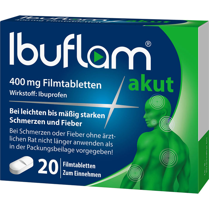 Ibuflam akut 400 mg Filmtabletten, 20 St. Tabletten