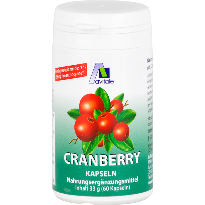 Avitale Cranberry Kapseln 400mg, 60 pcs. Capsules