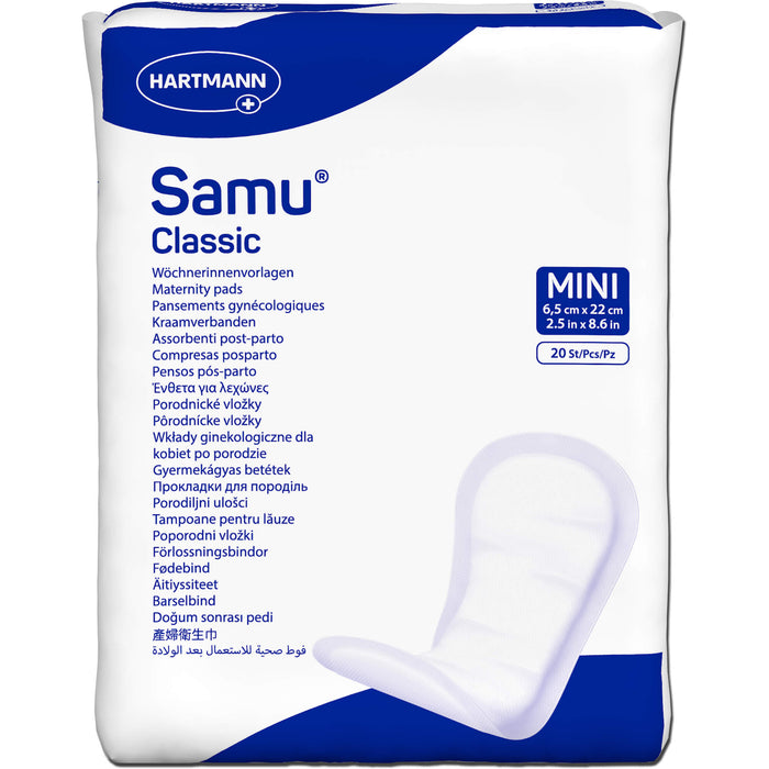 Samu Classic Mini Wöchnerinnenvorlagen, 20 pc Pantalons