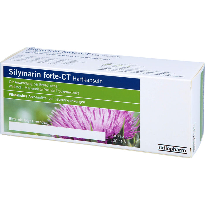 Silymarin forte-CT Hartkapseln, 100 St. Kapseln