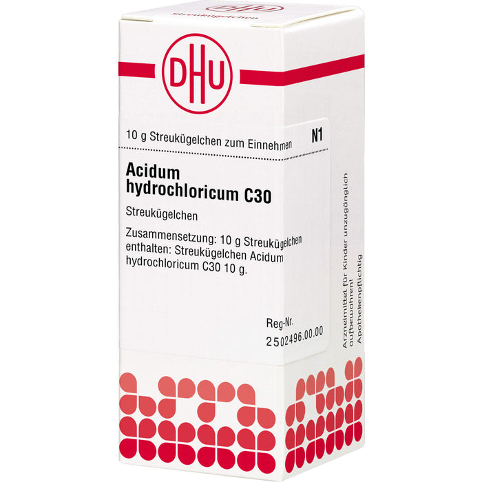 DHU Acidum hydrochloricum C30 Streukügelchen, 10 g Globules