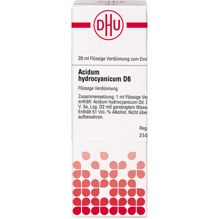 DHU Acidum hydrocyanicum D6 Dilution, 20 ml Lösung