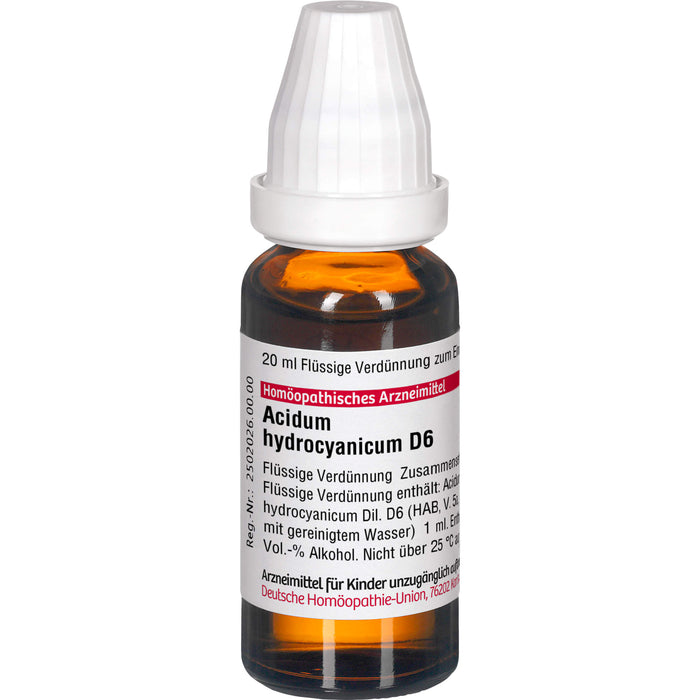 DHU Acidum hydrocyanicum D6 Dilution, 20 ml Lösung