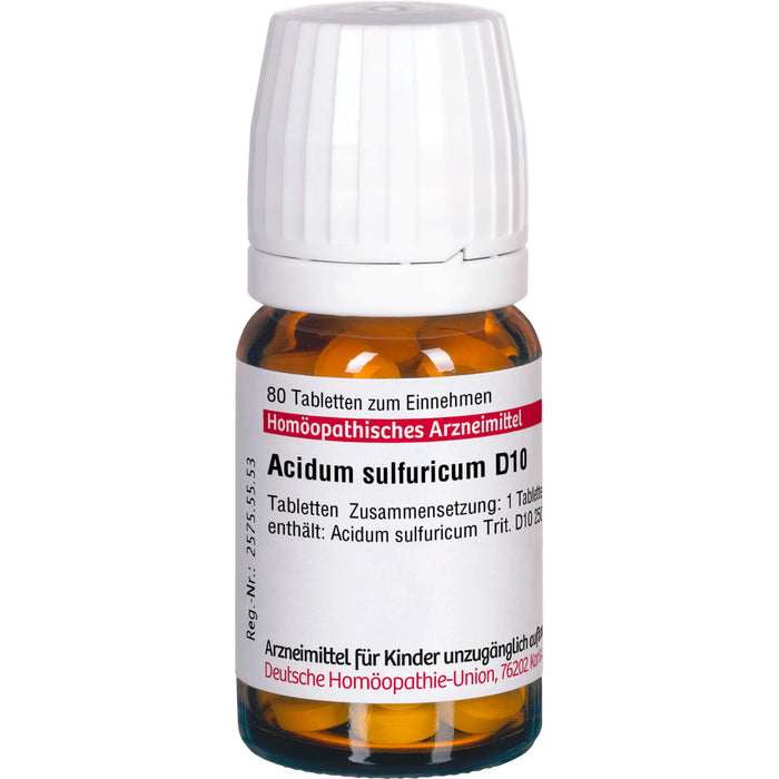 DHU Acidum sulfuricum D10 Tabletten, 80 pc Tablettes